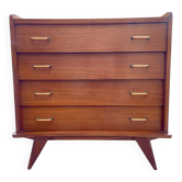Commode vintage pieds compas 