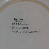 Authentic hand-painted Quimper earthenware plate