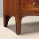 Antique drop-leaf cabinet in walnut with maple inlays, Italy, mid-18th century.