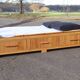 Vintage rattan bed