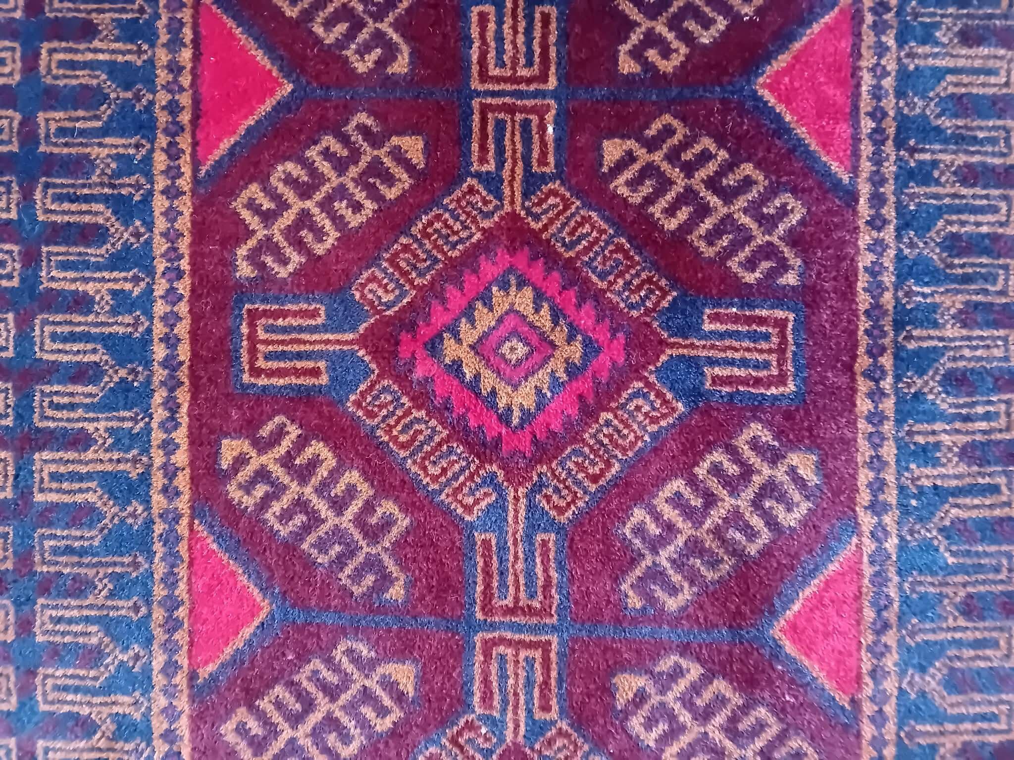 Handmade Afghan Belouch rug 155x90cm