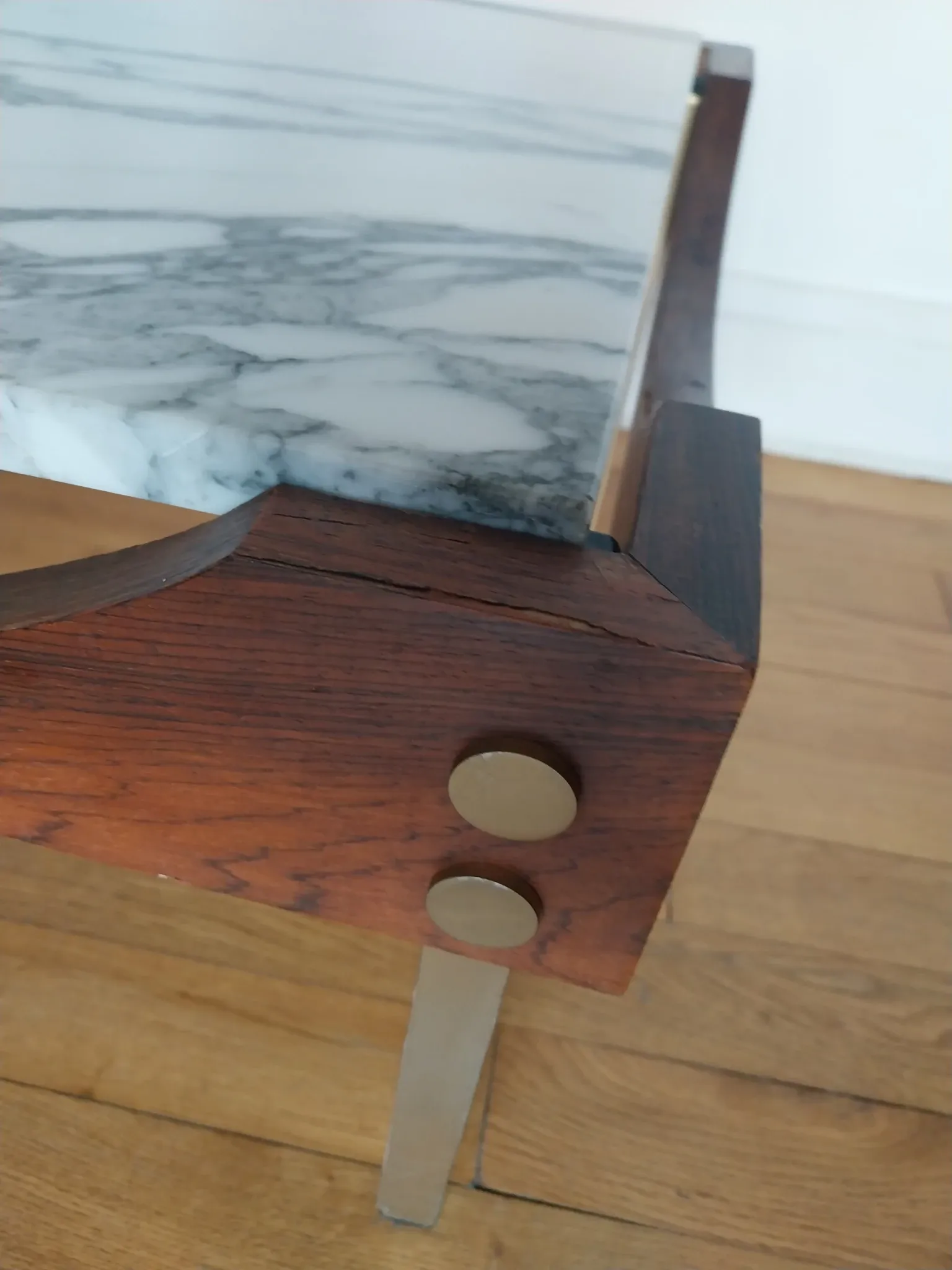 rosewood marble coffee table