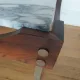 rosewood marble coffee table