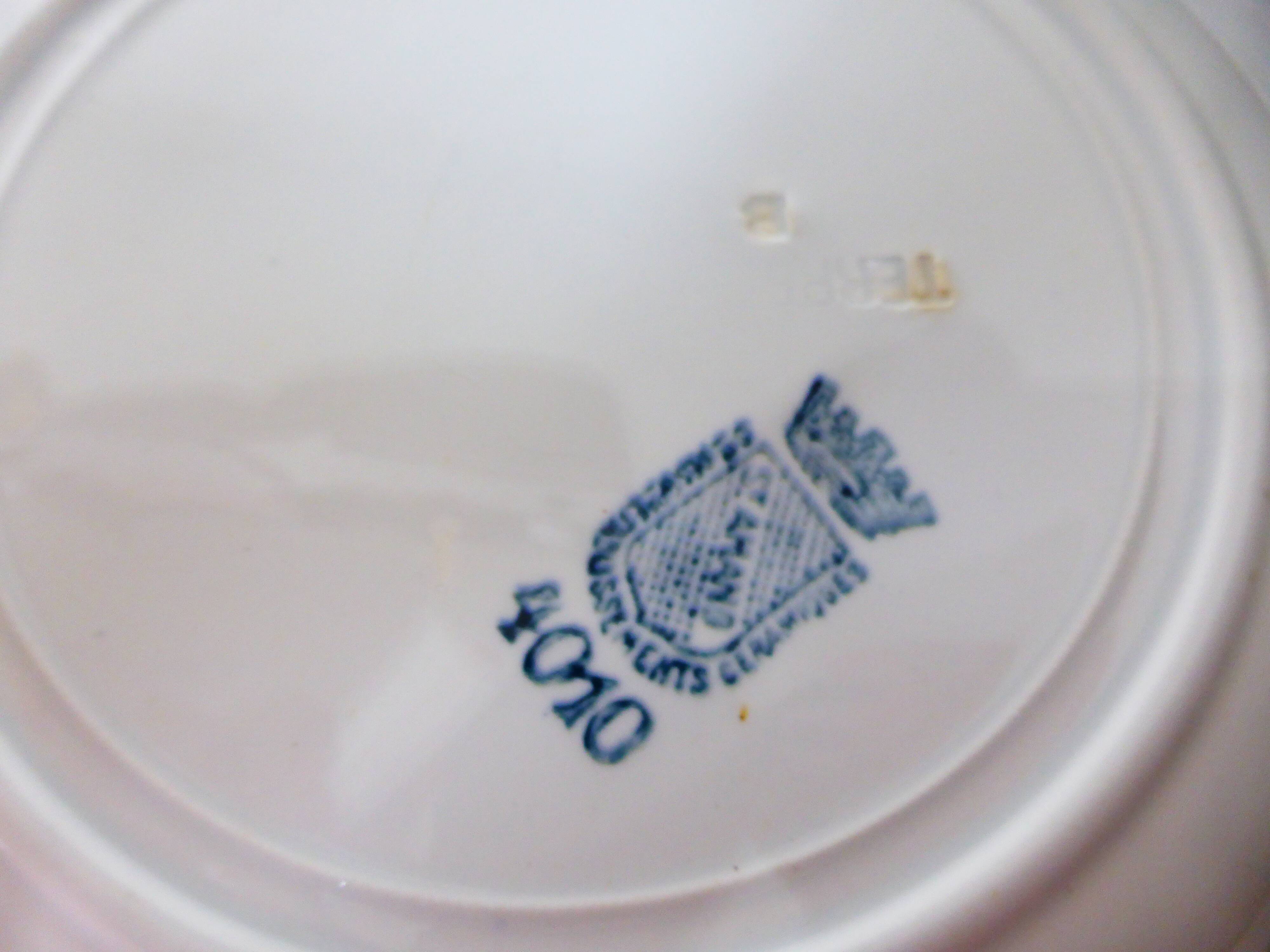 4 deep plates made of St Amand ironstone 220504