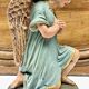 Altar angel statue 26.5 cm plaster santon church nativity scene