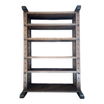 Vintage brutalist display cabinet