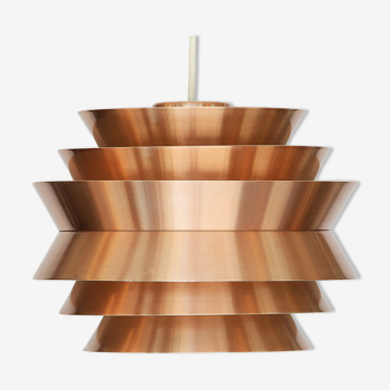 Pendant light "Trava" in copper aluminium by Carl Thore (Sigurd Lindkvist) for Granhaga Metallindust