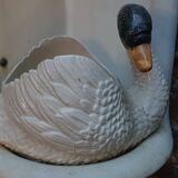 Cygne en majolique