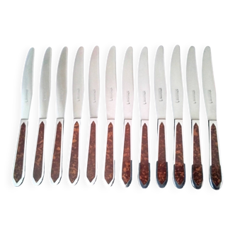 6 Couteaux à fromage acier inoxydable Prulhière la Béquille