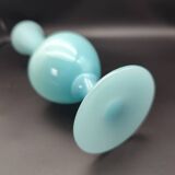 Vase soliflore vintage opaline bleue