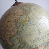 Earth globe l lebegue world map with cast 60cm paris xix