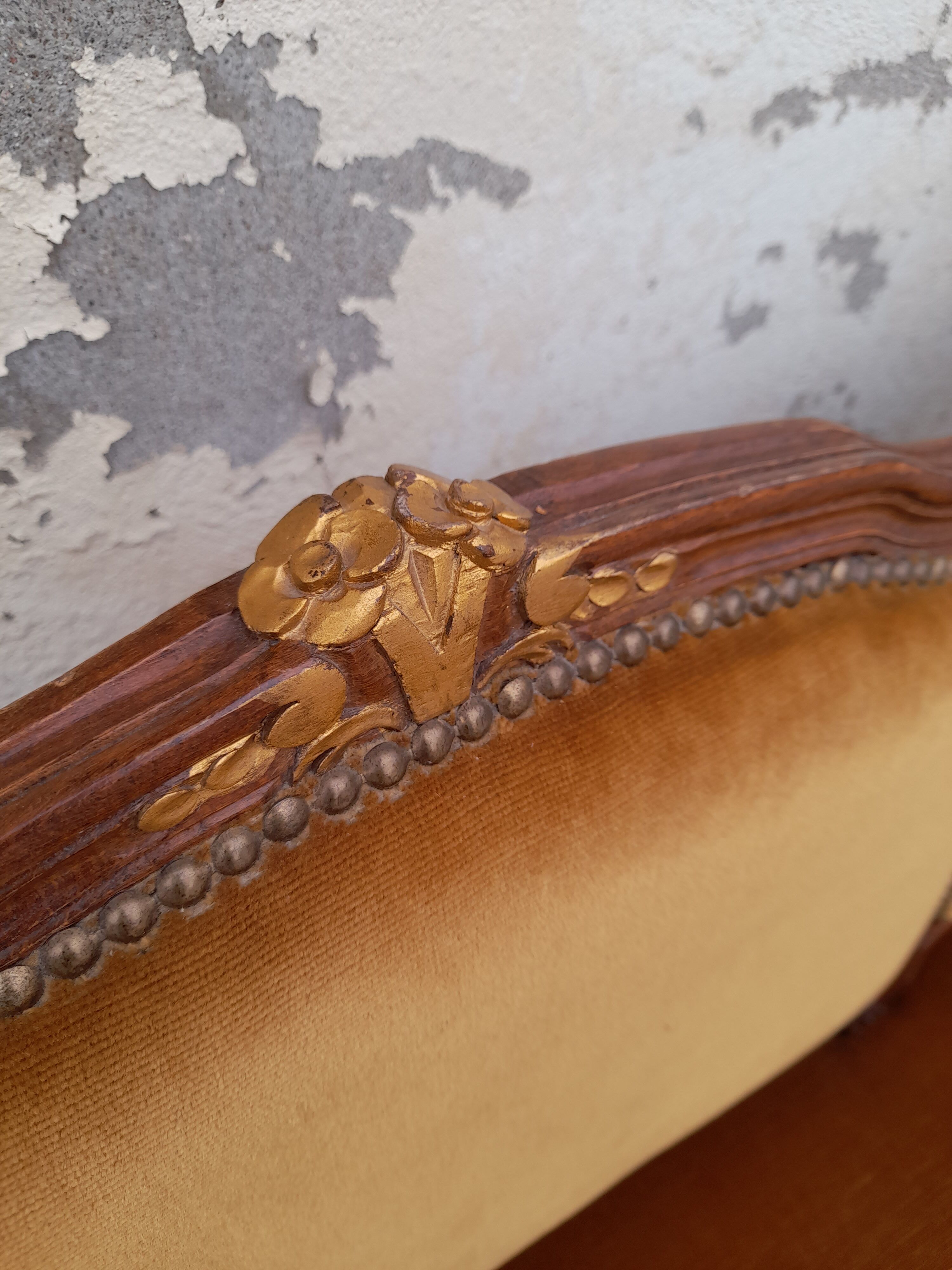 Banquette canapé style Louis XV 1930