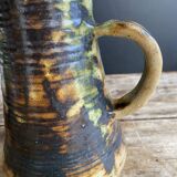 Magnificent pyrite stone jug, unique piece by French ceramist Caty Bie.