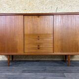 60s 70s teak sideboard highboard H.W. Klein Bramin Danish Modern Design