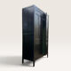 Renovated black Art Deco Parisian wardrobe