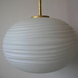 Ancien globe abat jour luminaire en verre suspension déco vintage rétro
