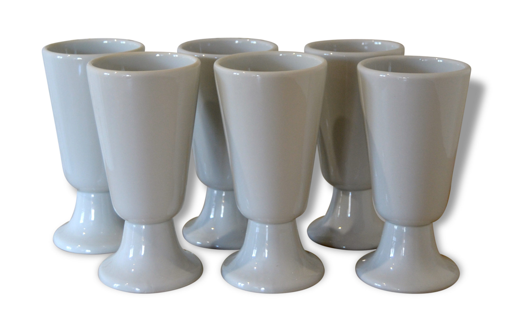 Suite of six mazagrans tradition, made in france, vintage