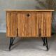 Vintage rattan bar buffet
