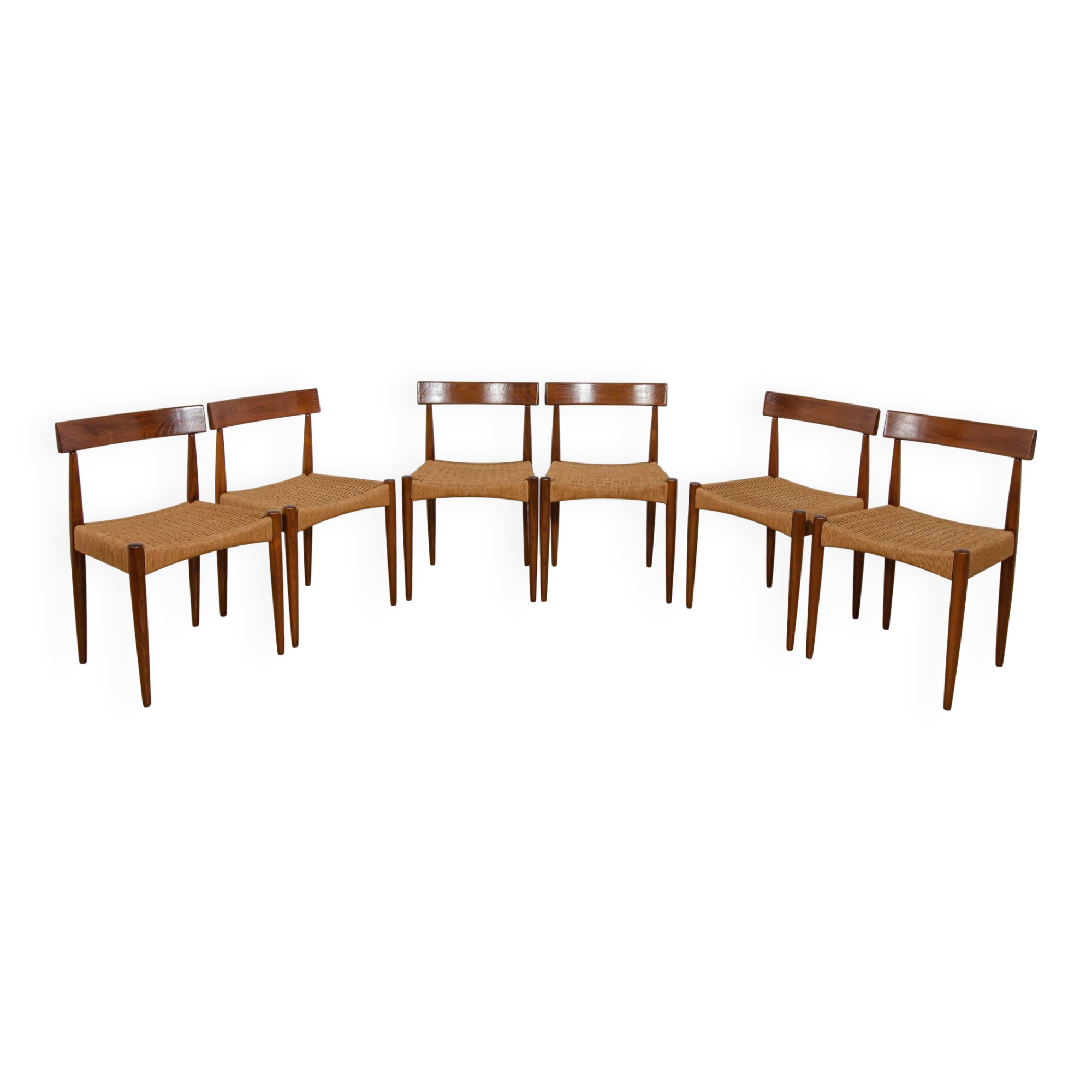 Mid Century Dining Chairs by Arne Hovmand-Olsen for Mogens Kold, 1960s, Den