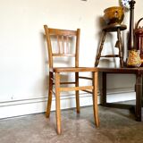 Bistro chair in light wood