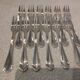 12 silver-plated metal cake forks by Christofle Spatours