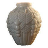 Art Deco vase in blue opaline