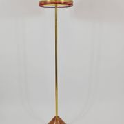 Roberto Pamio Febo floor lamp in marble, brass, and Murano glass by Leucos Italy.