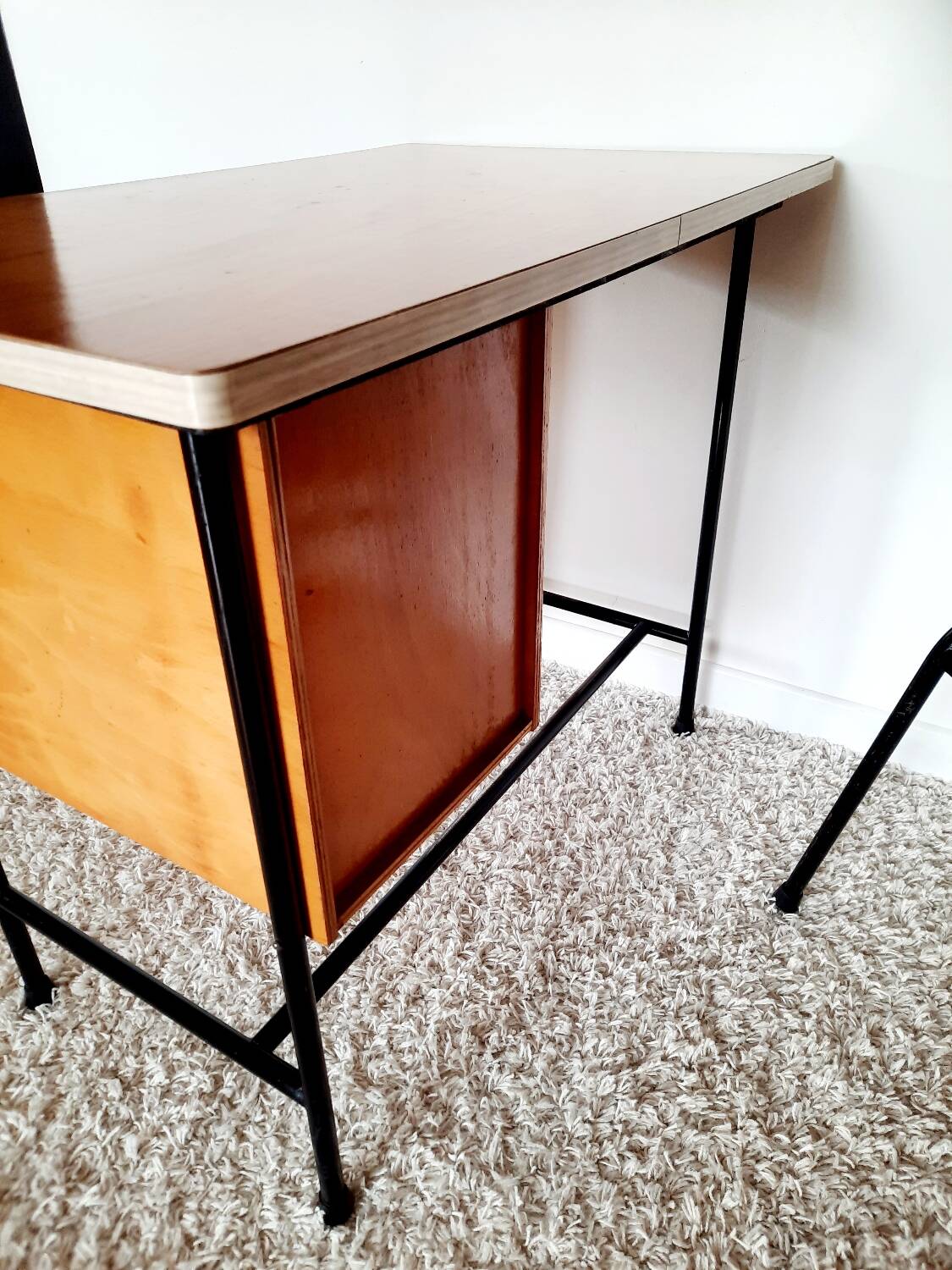Bureau bois vintage années 50s