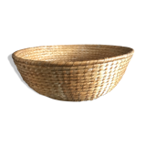 Vintage woven straw basket 29 cm
