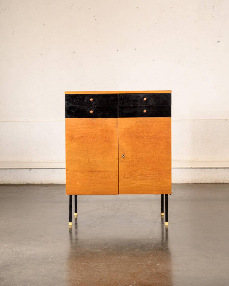 Vintage high sideboard with drawers