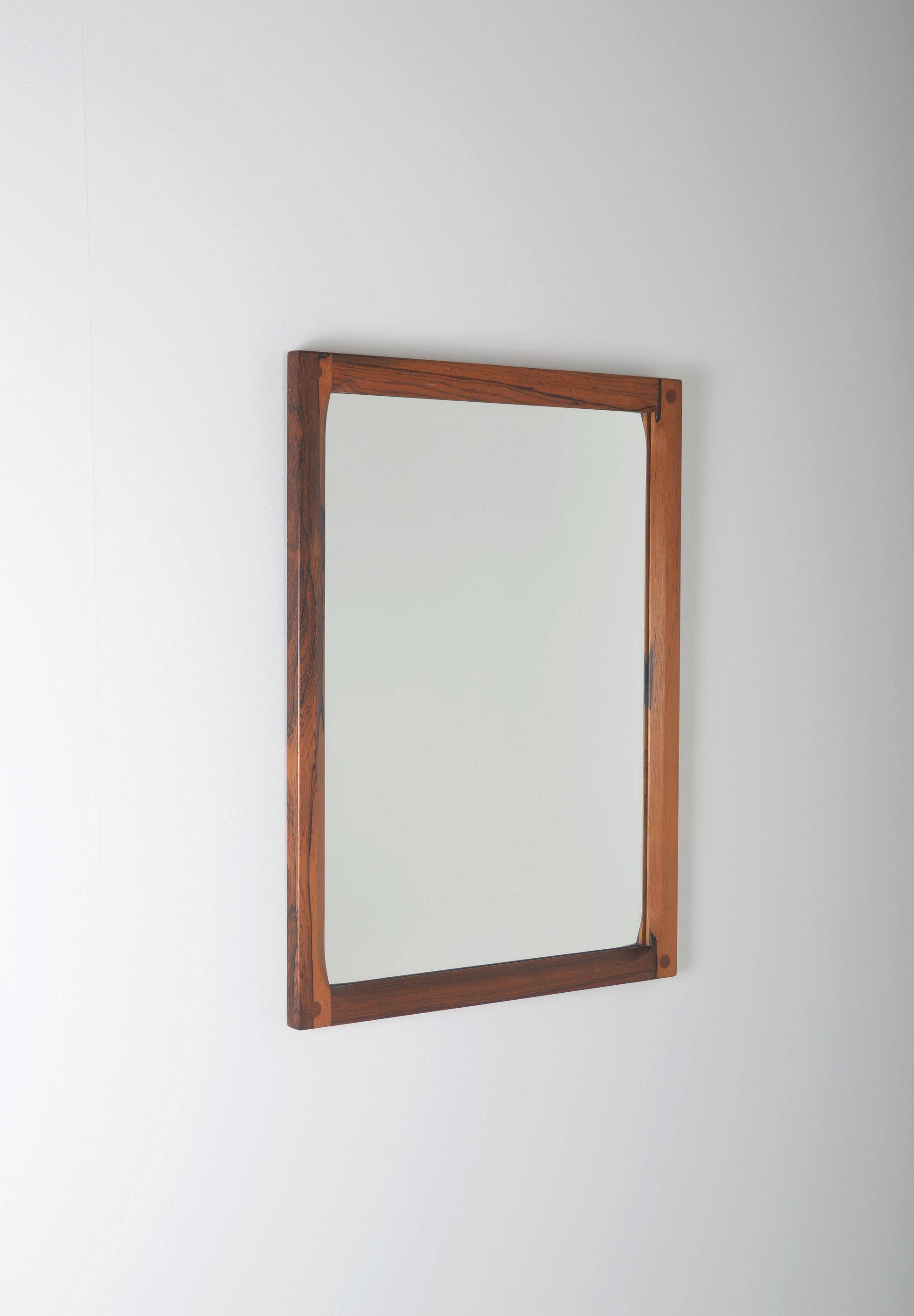 Danish mirror designed by Kai Kristiansen for Aksel Kjersgaard, 1960s