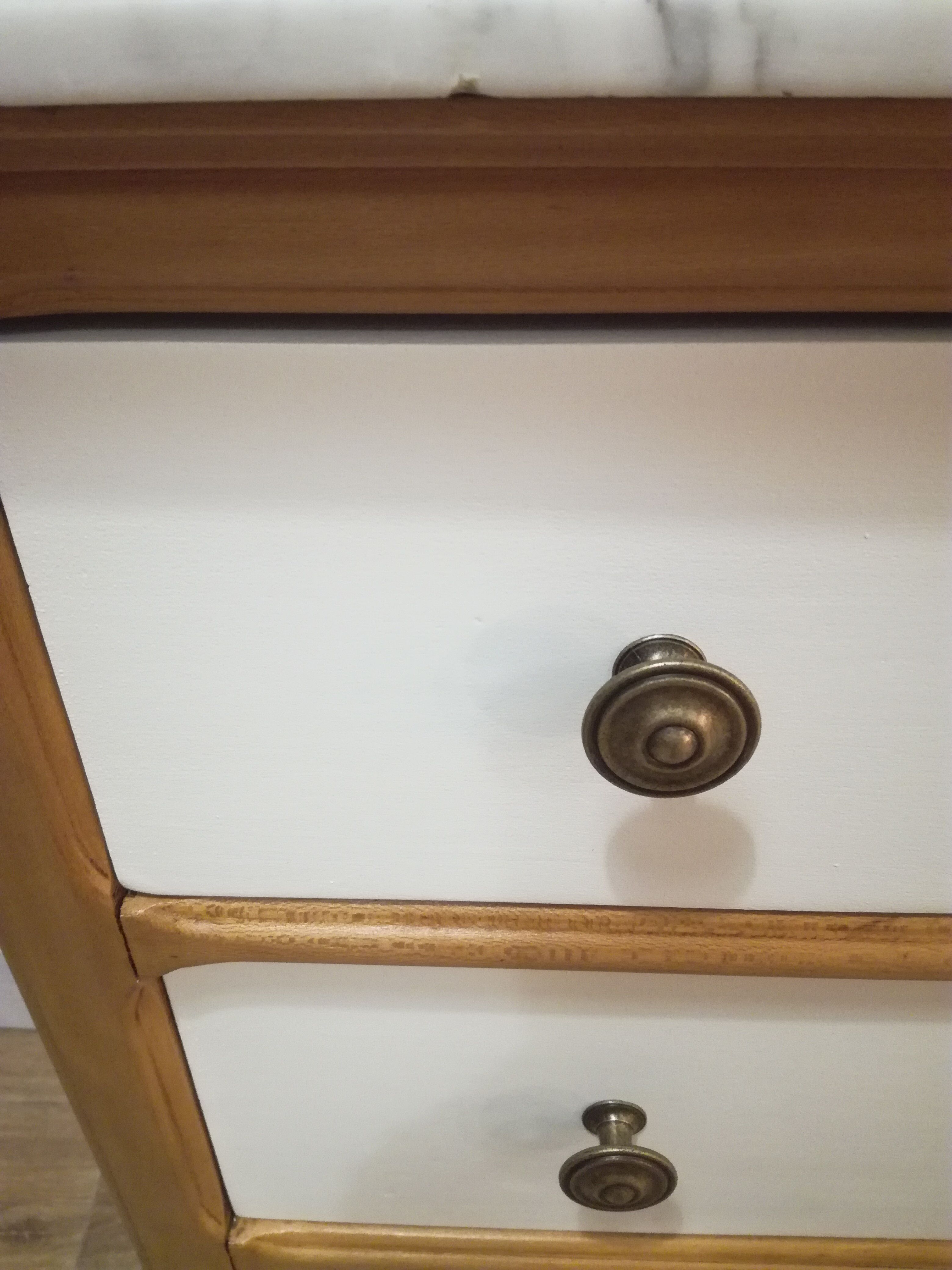 Dresser with marble