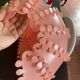 Large coral hanging pendant light Danish modern