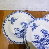 4 deep plates Gien Chardons (11)