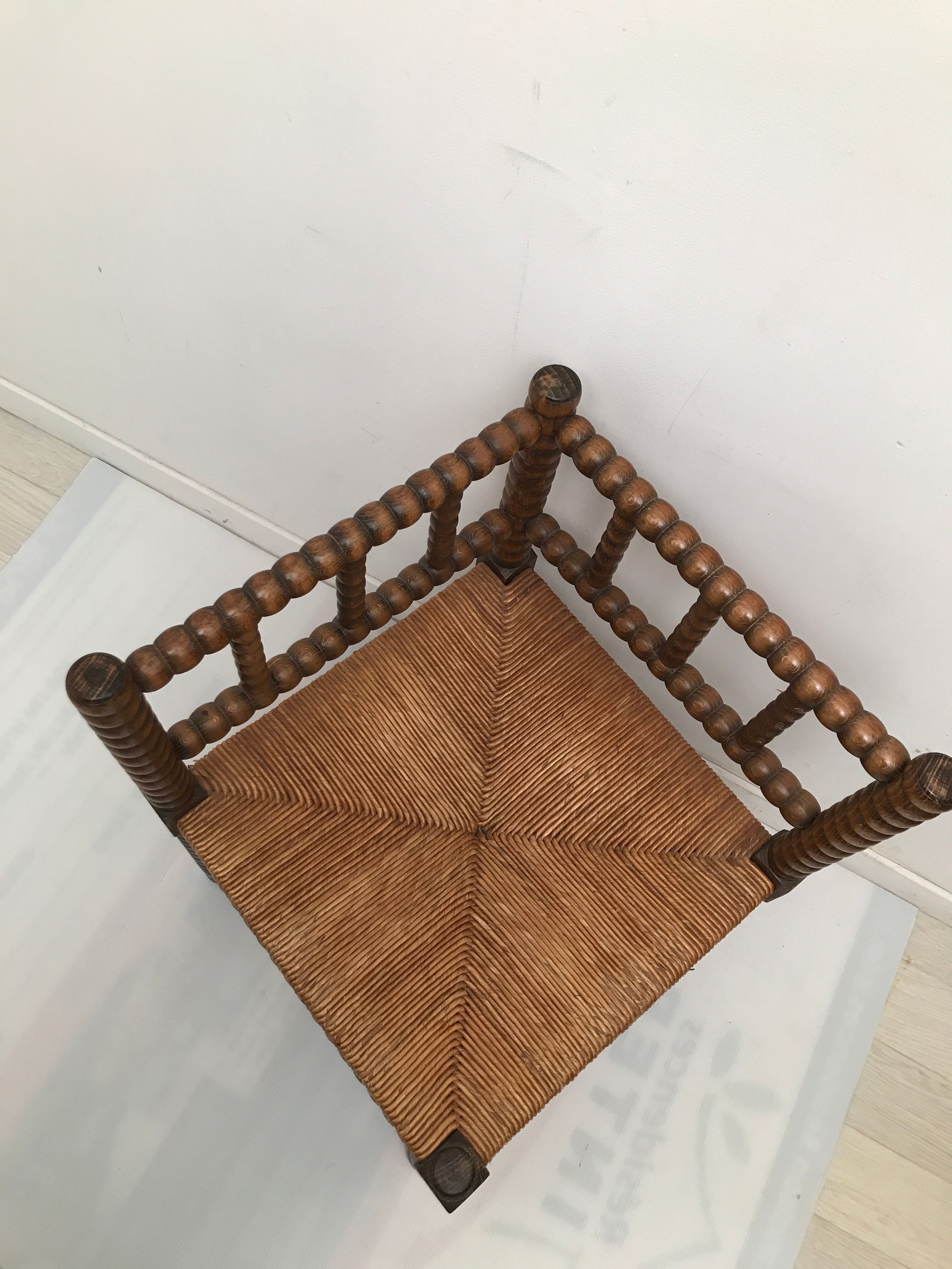 Fauteuil d'angle ancien vintage