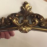 Round mirror in bronze 60x60cm