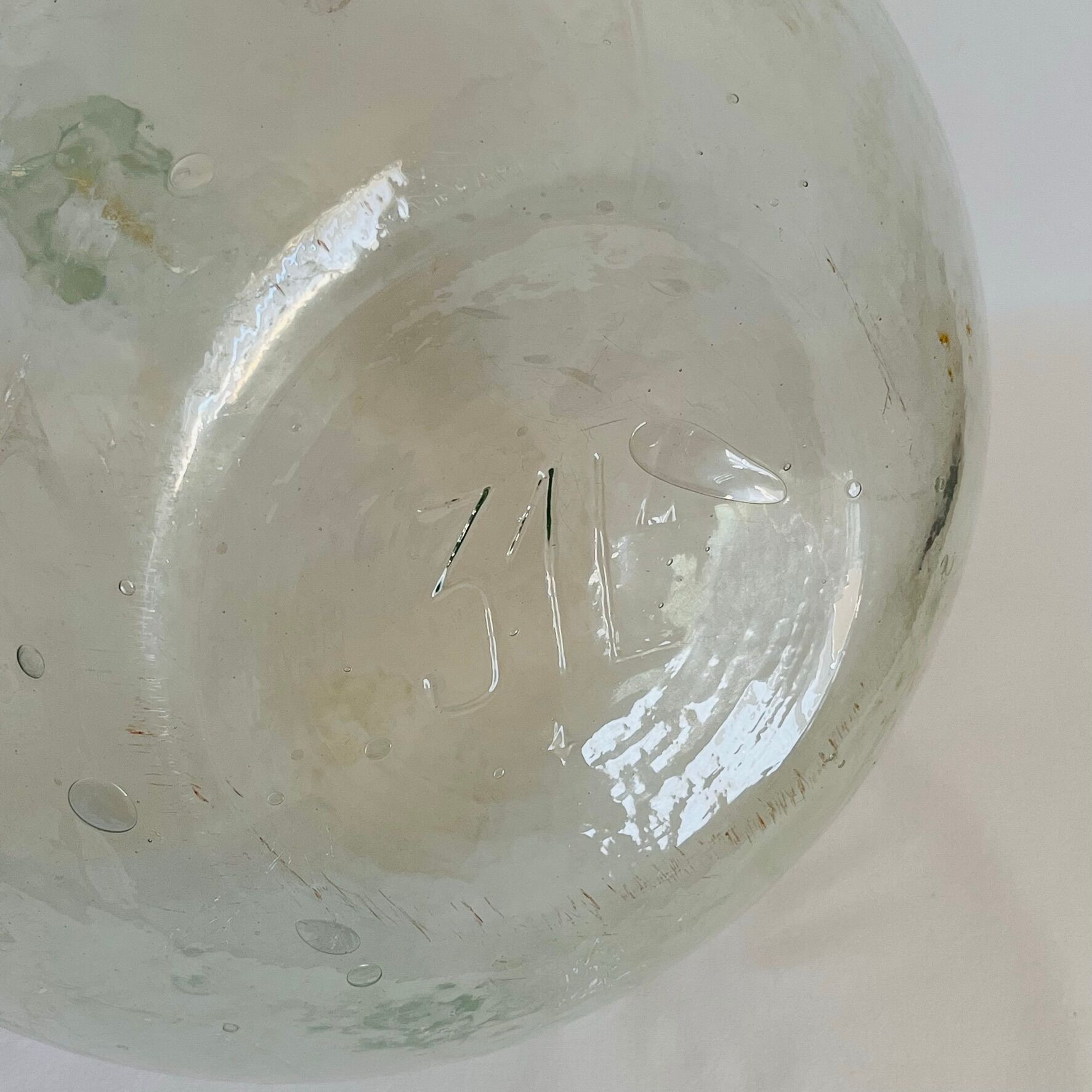 Demijohn old 31L transparent