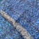 Blue ethnic hand-woven plaid