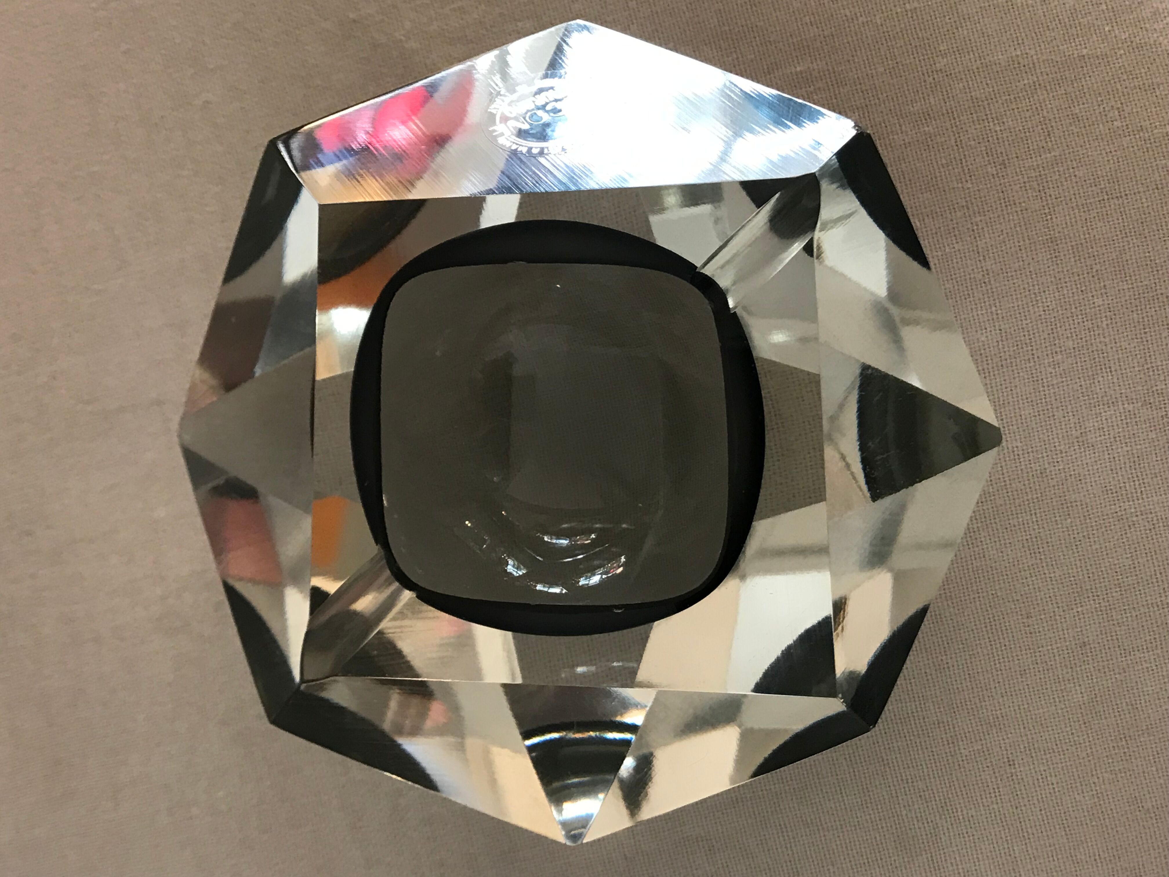 Murano glass ashtray stamped Picone