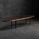 Organic modern coffee table with natural void, France, mid 20th century
