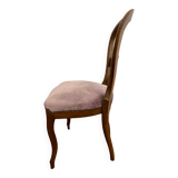 Louis Philippe style chair in purple velvet