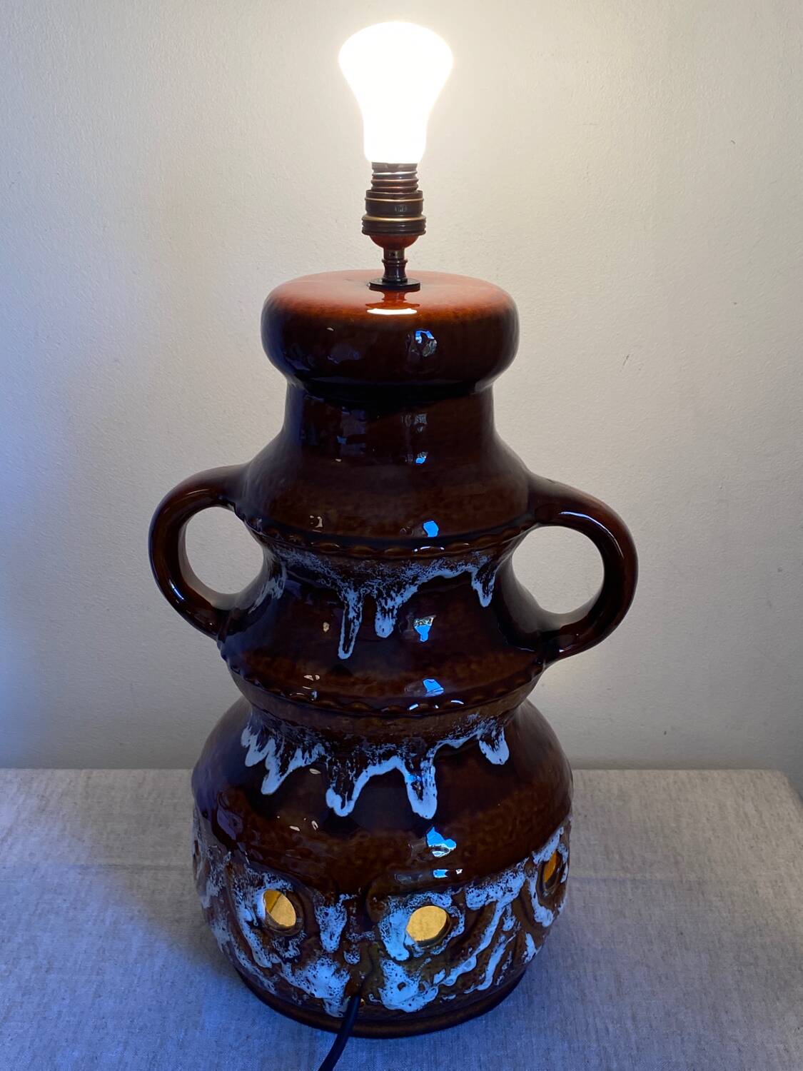 Fat lava type ceramic floor lamp