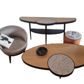 collection complète rare Jean Cocteau pour ROCHEBOBOIS (6 pièces)