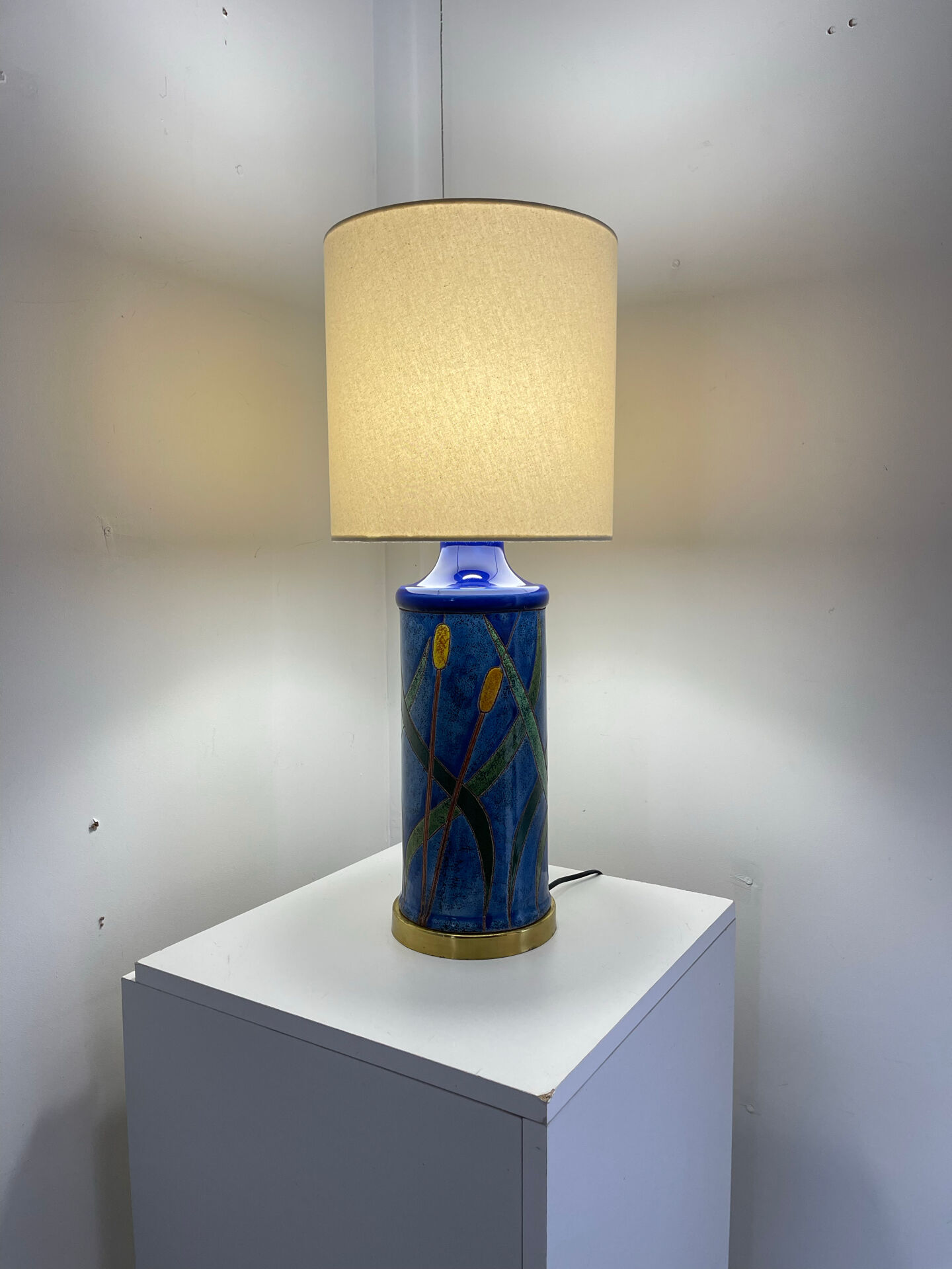 Lampe en céramique vers 1980