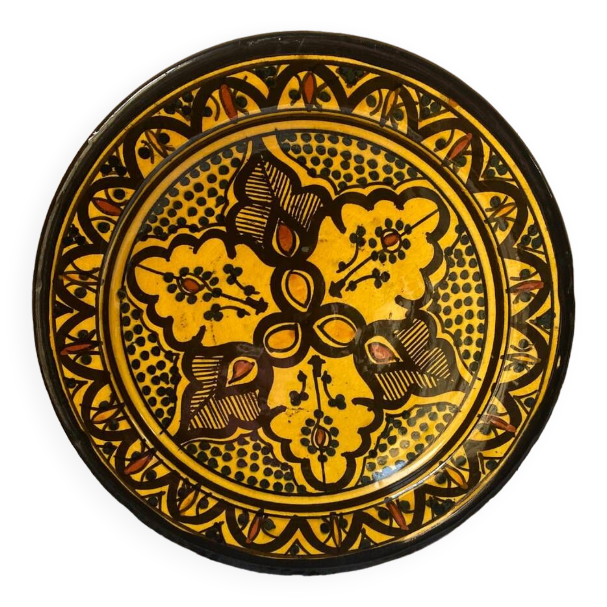 Assiette orientale colorée