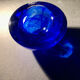 Bougeoir en cristal bleu royal de Kosta Boda par Anna Ehrner, années 1990
