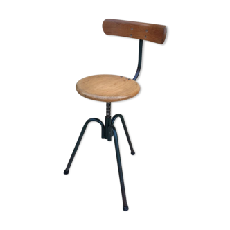 Vintage adjustable workshop chair