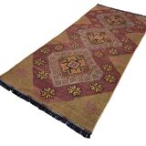 Vintage Turkish Kilim Rug , 226 x 100 cm