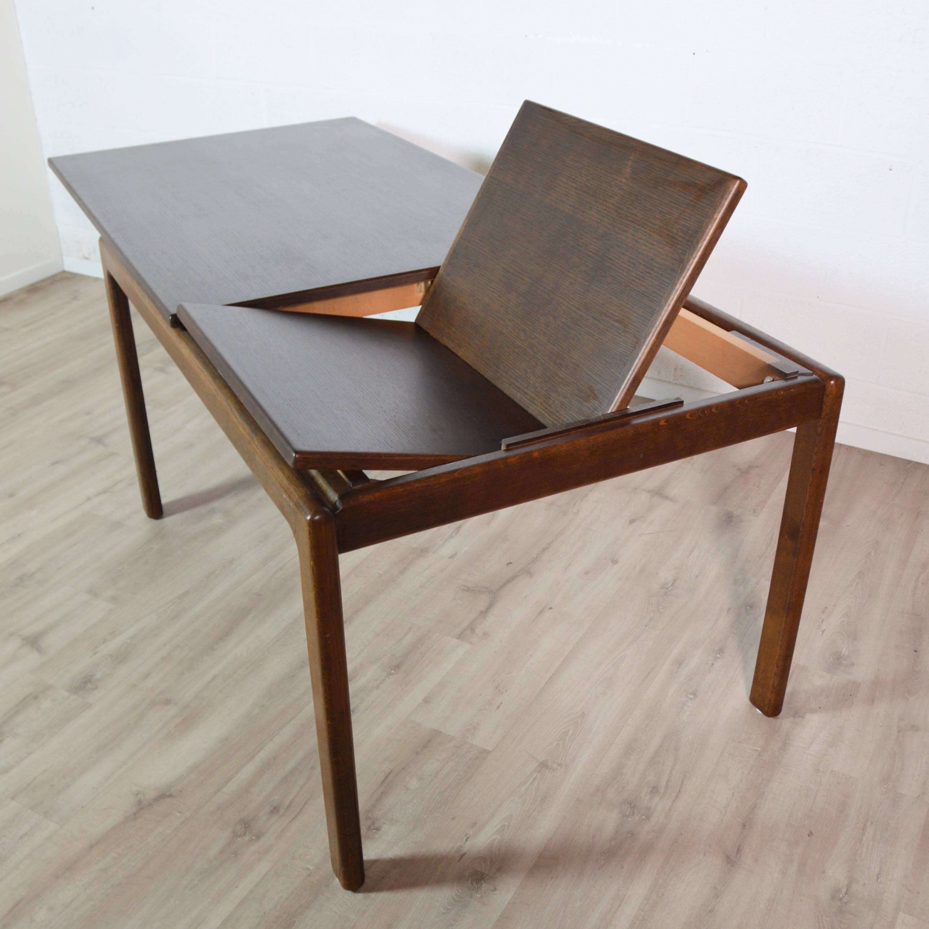 Lübke extendable dining table, German design, 1970s