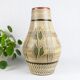 Vase en céramique vintage, Allemagne de l’Ouest, Poterie allemande, Boho, Milieu du siècle